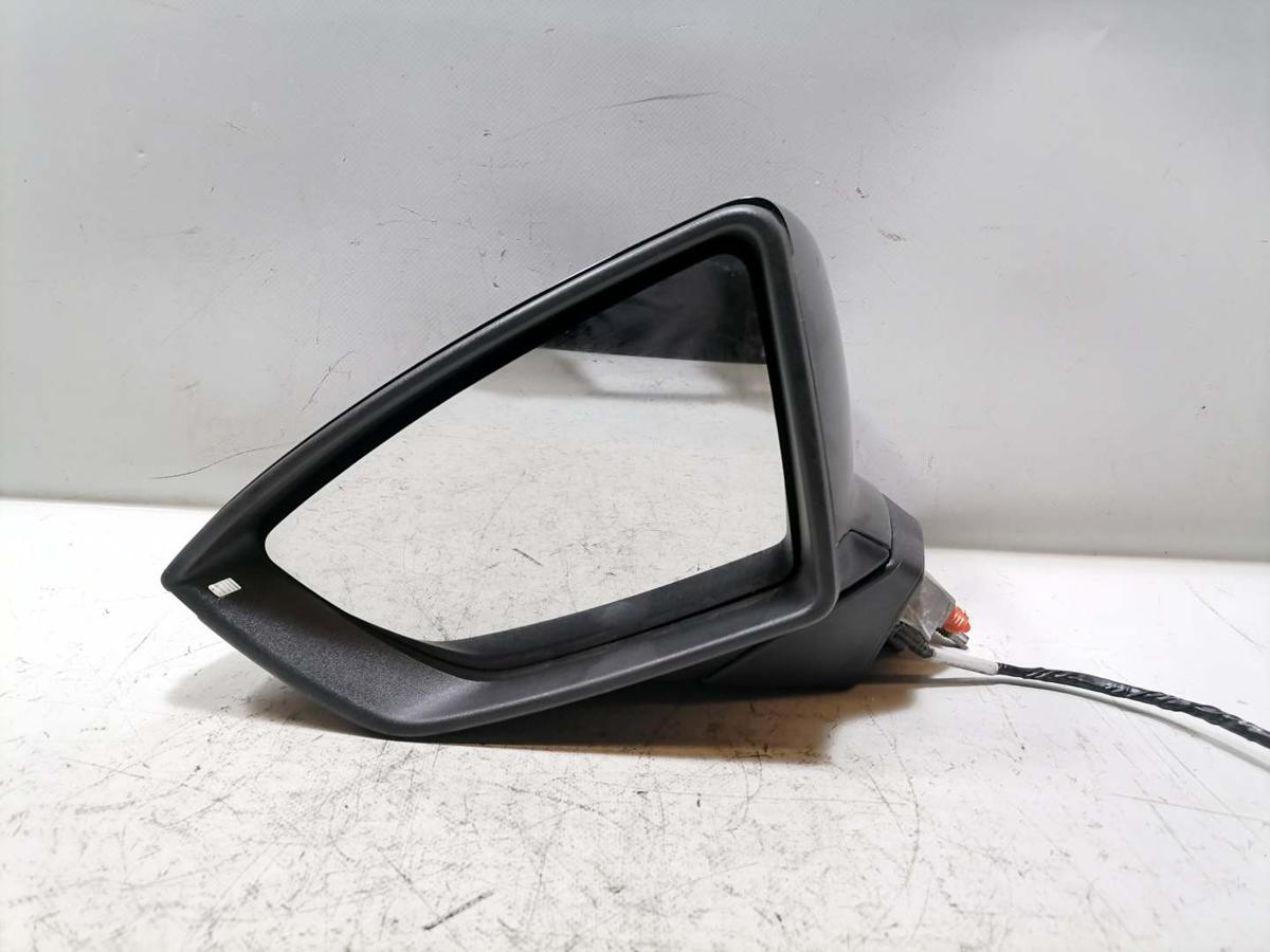 Seat Leon 5F original Au&szlig;enspiegel links elektrisch verstellbar LY9T Mythosschwarz Bj.2015